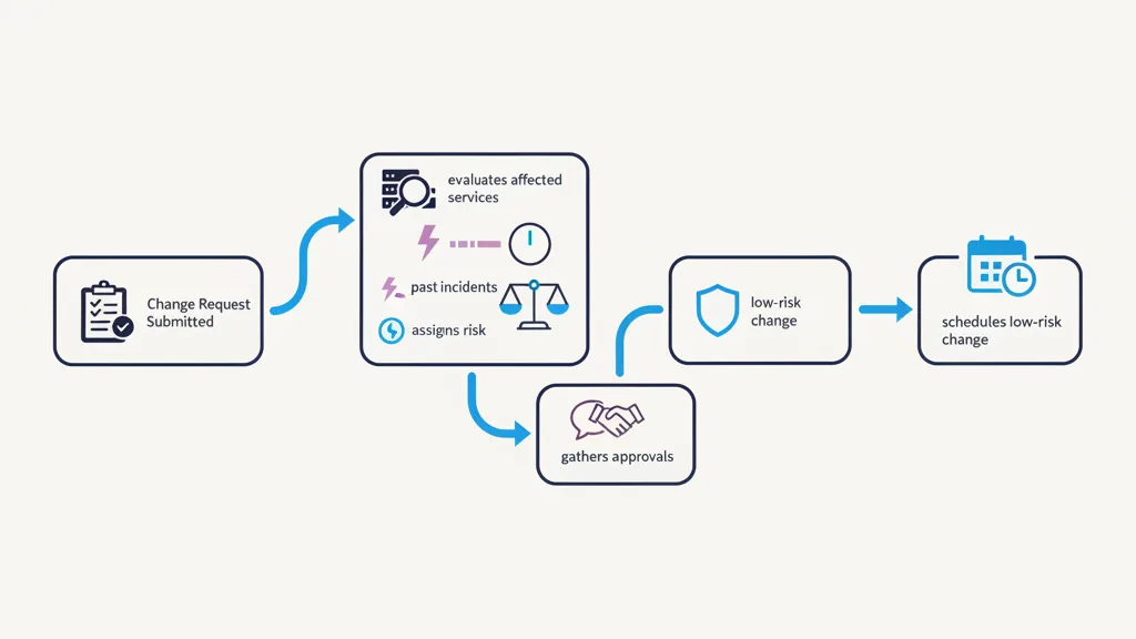 Fynite product screen for IT Change Impact, Risk Assessment & Approval