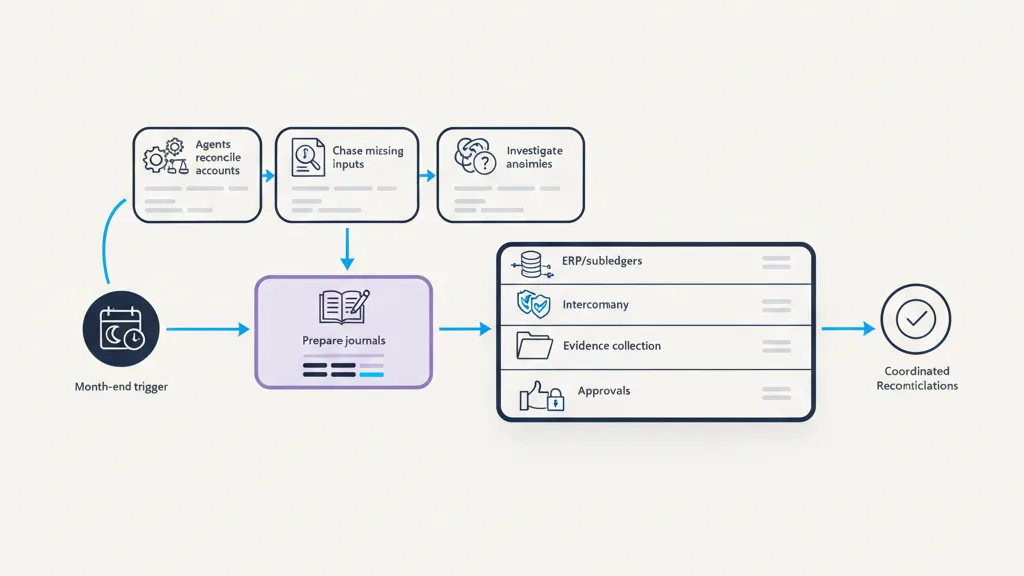 Fynite product screen for Month-End Financial Close & Reconciliation Orchestration