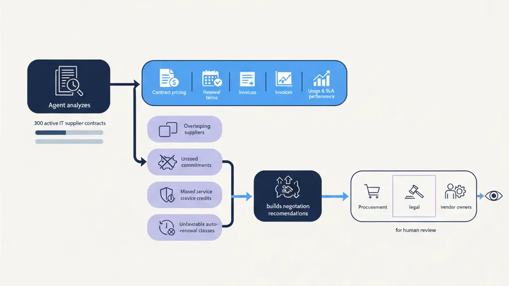 Fynite product screen for IT Vendor Contract, Spend & Supplier Risk Management